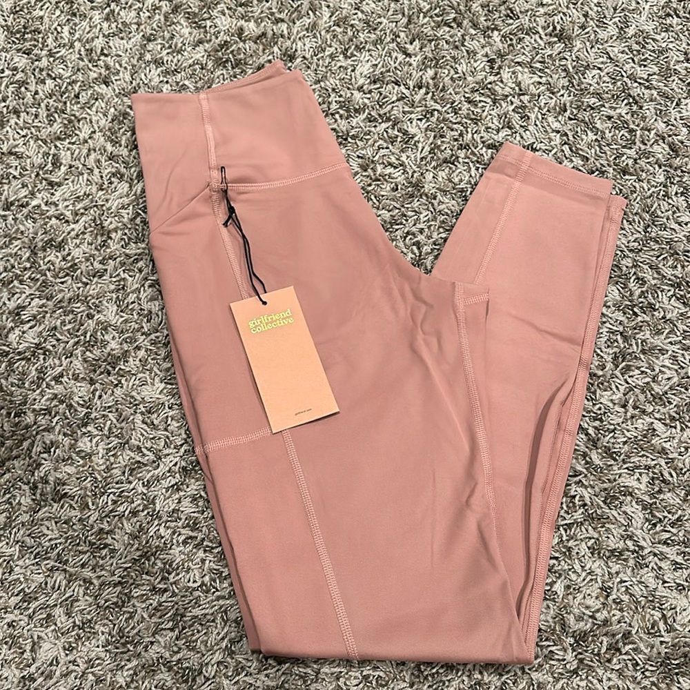 NWT Girlfriend Collective Rosebud High Rise Pocket Legging M
